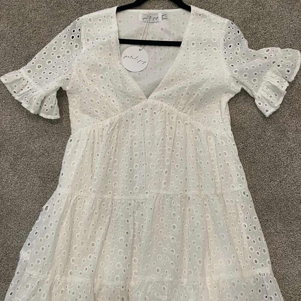 BNWT Petal & Pup White Keshi Dress